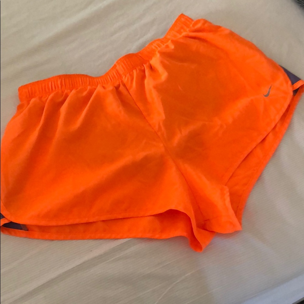 neon orange Nike Shorts